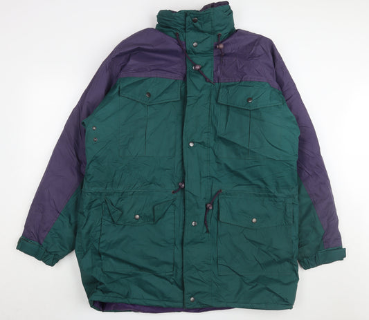 Wyvern Men's Green Hooded Parka Jacket Size L