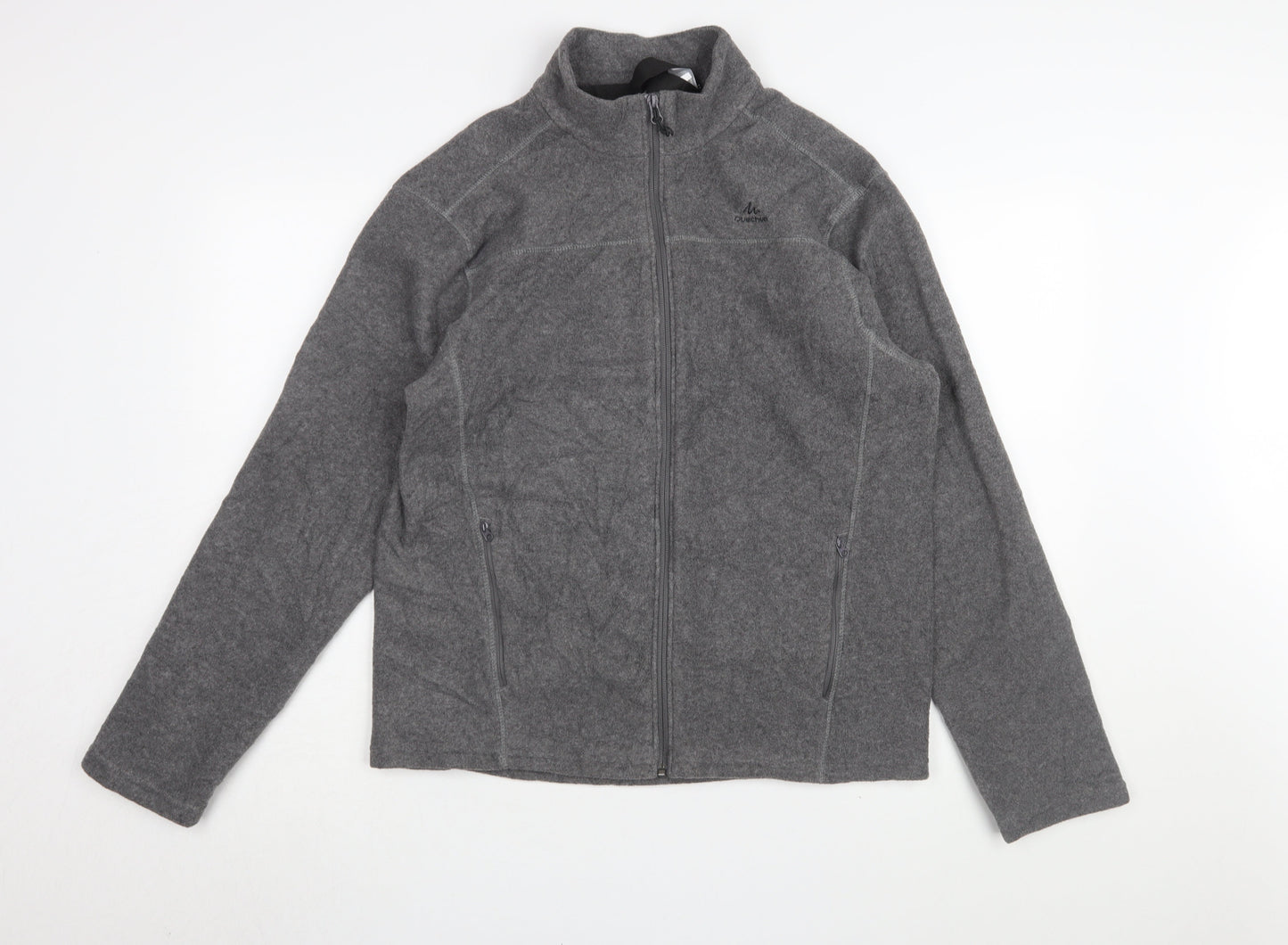 Mens UK Size L DECATHLON Grey Fleece