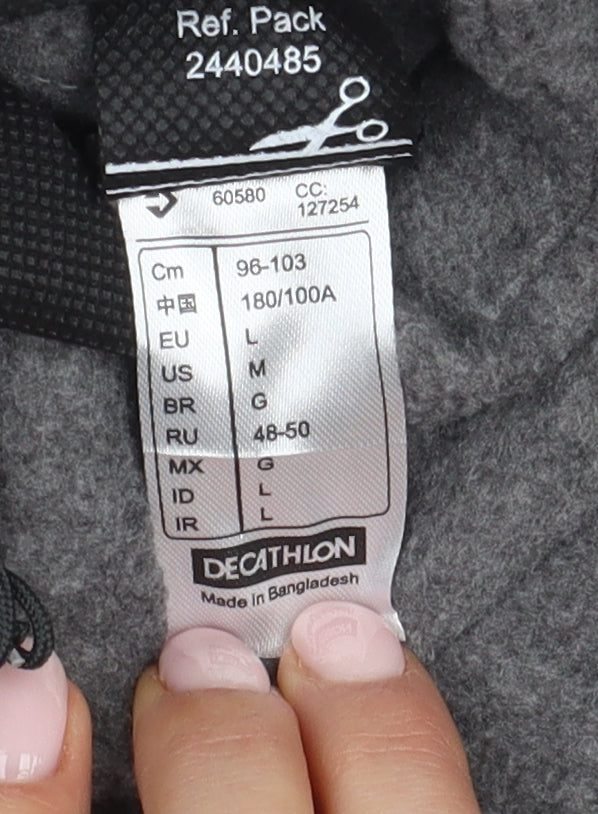 Mens UK Size L DECATHLON Grey Fleece