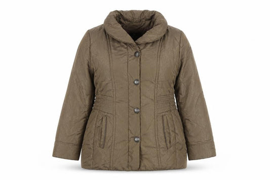 Womens UK Size 12 Barbara Lebek Brown Puffer Jacket