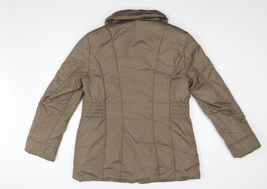 Barbara Lebek Women's Brown Size 12 Puffer Jacket