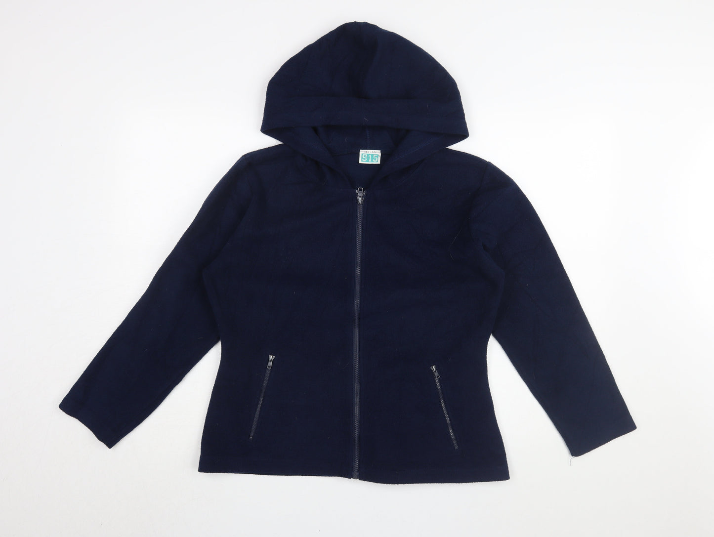 New Look Girls Blue Full Zip Hoodie Size 14 Fleece