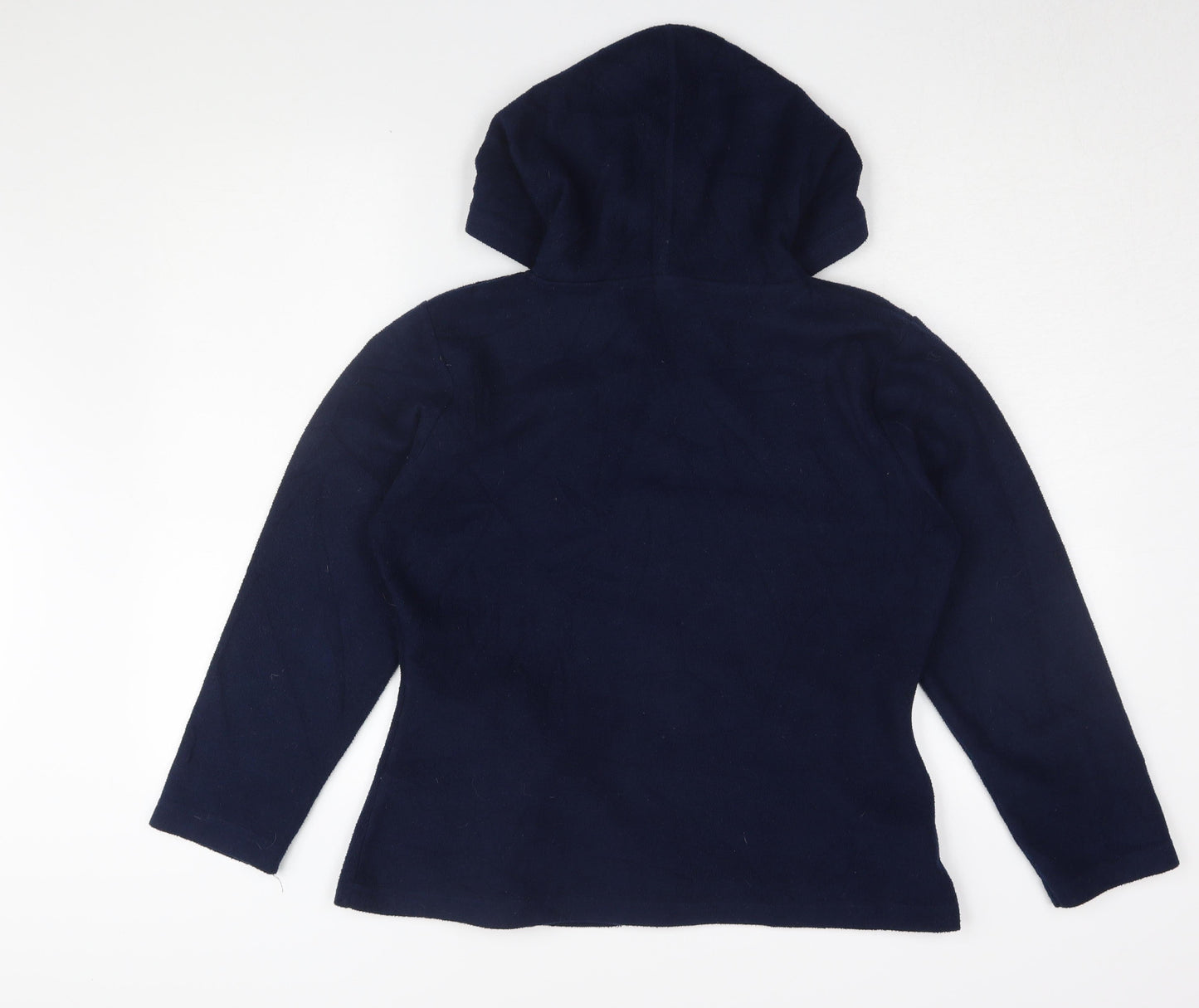 New Look Girls Blue Full Zip Hoodie Size 14 Fleece