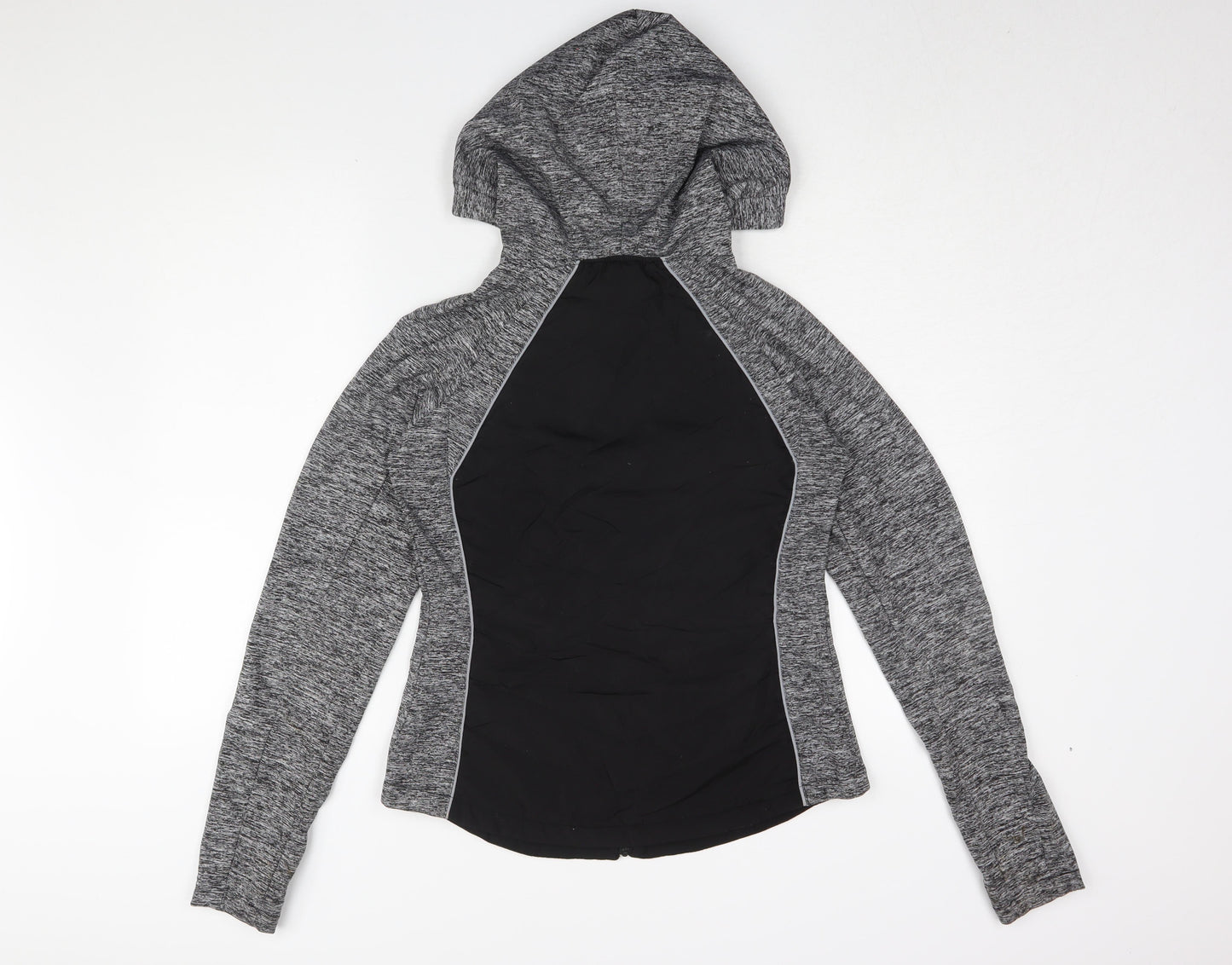 Workout Women's Grey Mid-Length Hoodie Jacket