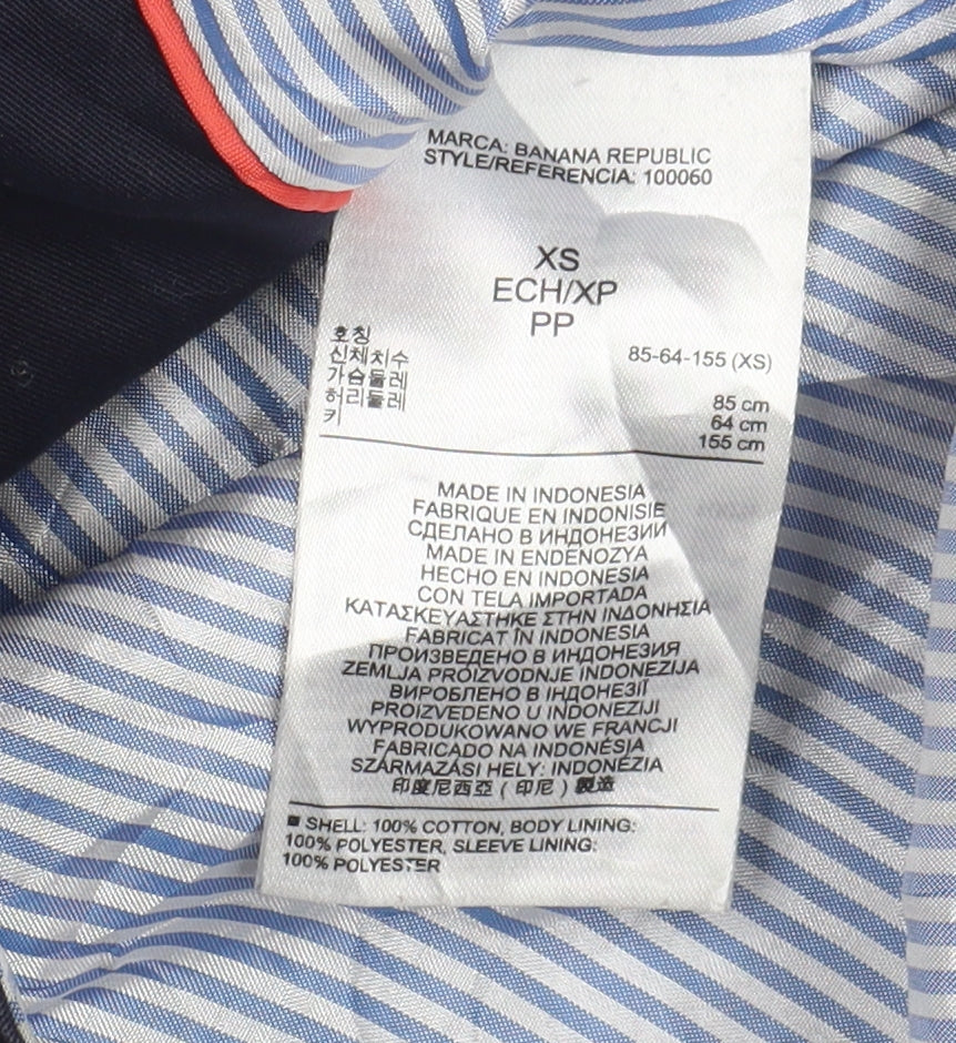 Banana Republic Women's Blue XS Military Jacket