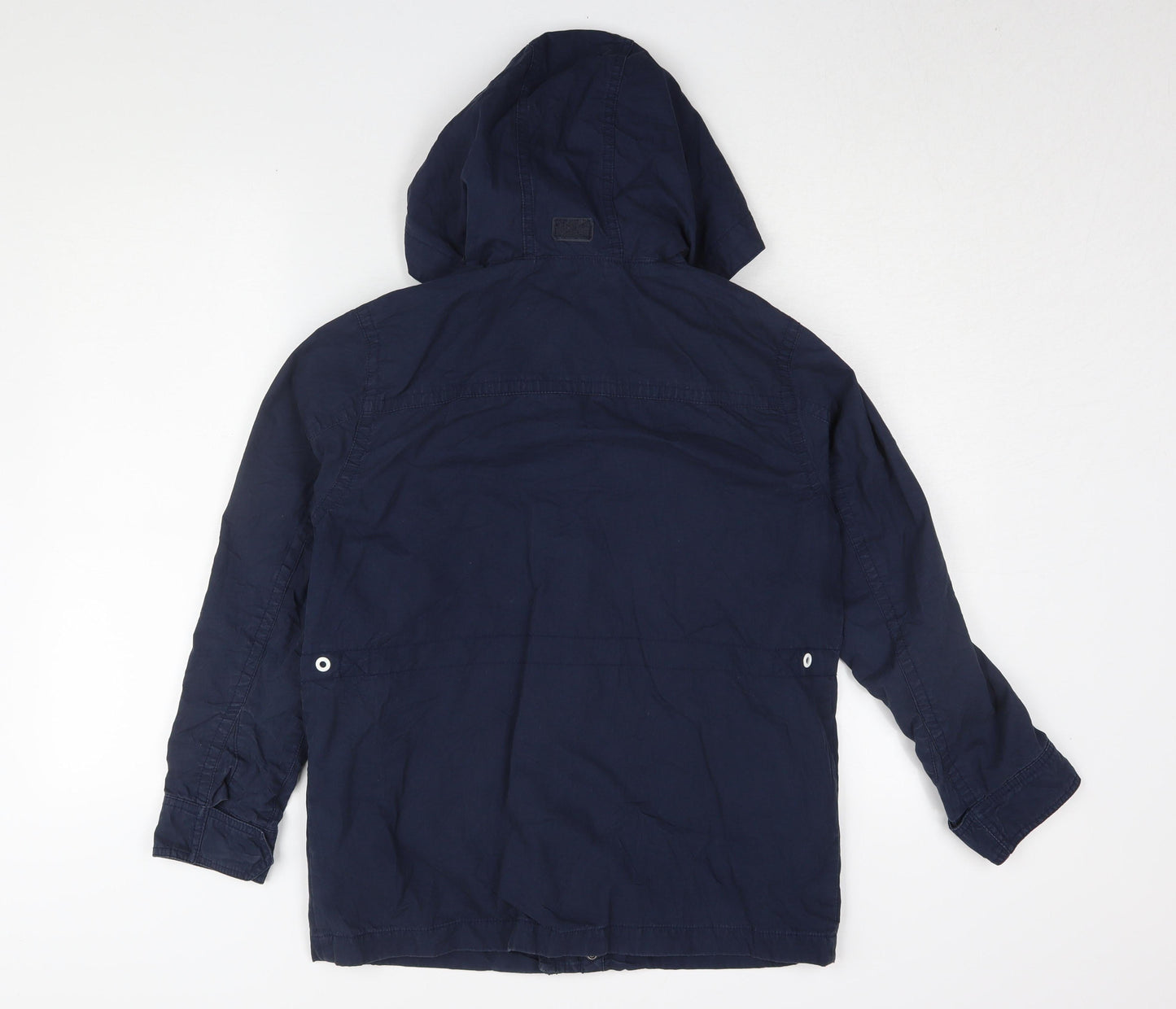 GapKids Boys Blue Parka Jacket 12-13 Years Hooded Mid-Length