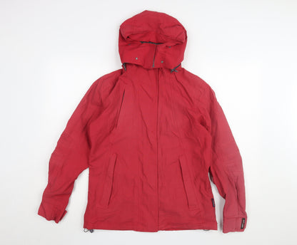 James Harvest Women's Red Hooded Jacket S Regular
