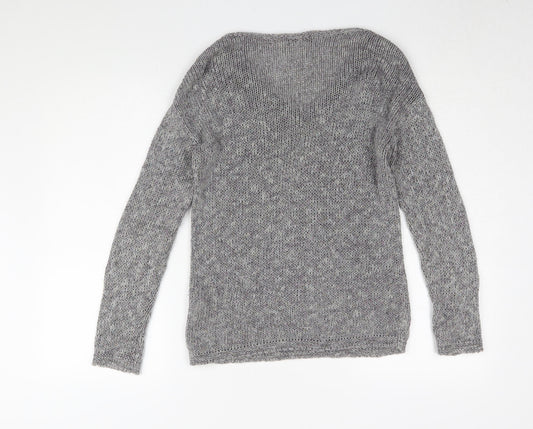 Womens UK Size 10 Marks and Spencer Grey Pullover Jumper