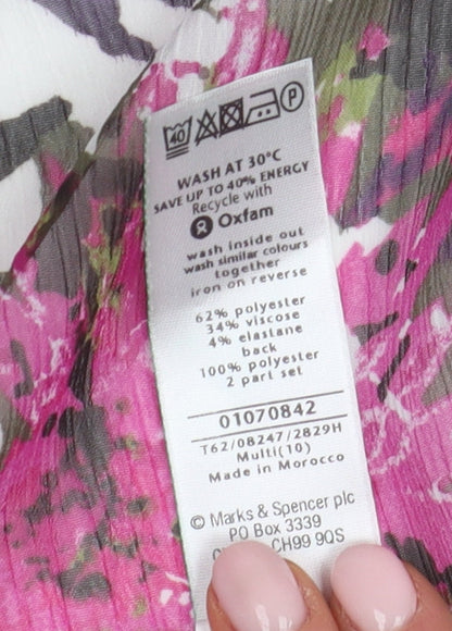 Womens UK Size 10 Marks and Spencer Multicoloured Open