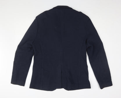 Casual Friday Men's Blue Slim Fit Blazer - Size 42R