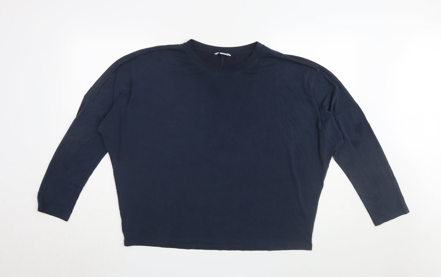 Womens UK Size M Monki Blue Basic T-Shirt