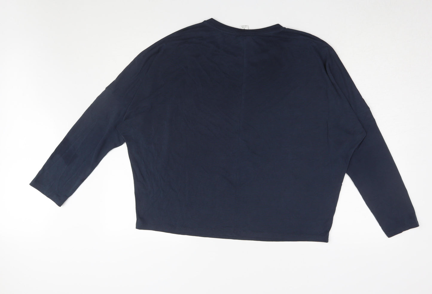 Womens UK Size M Monki Blue Basic T-Shirt