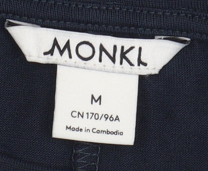 Womens UK Size M Monki Blue Basic T-Shirt