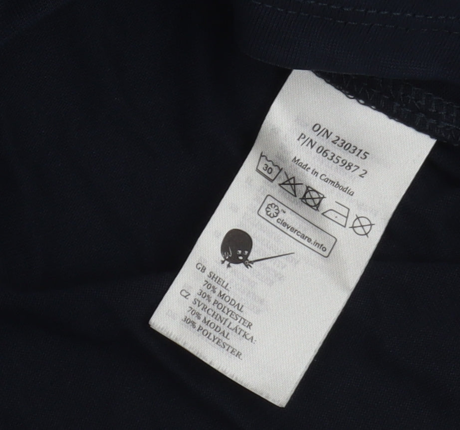 Womens UK Size M Monki Blue Basic T-Shirt