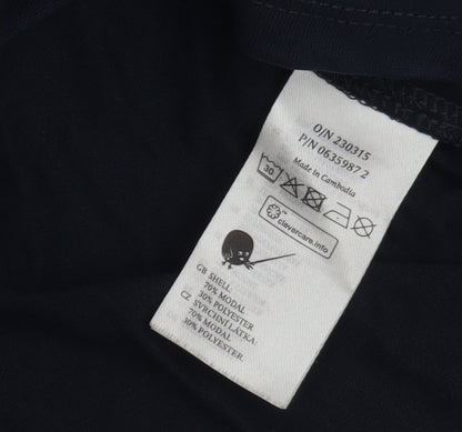 Womens UK Size M Monki Blue Basic T-Shirt