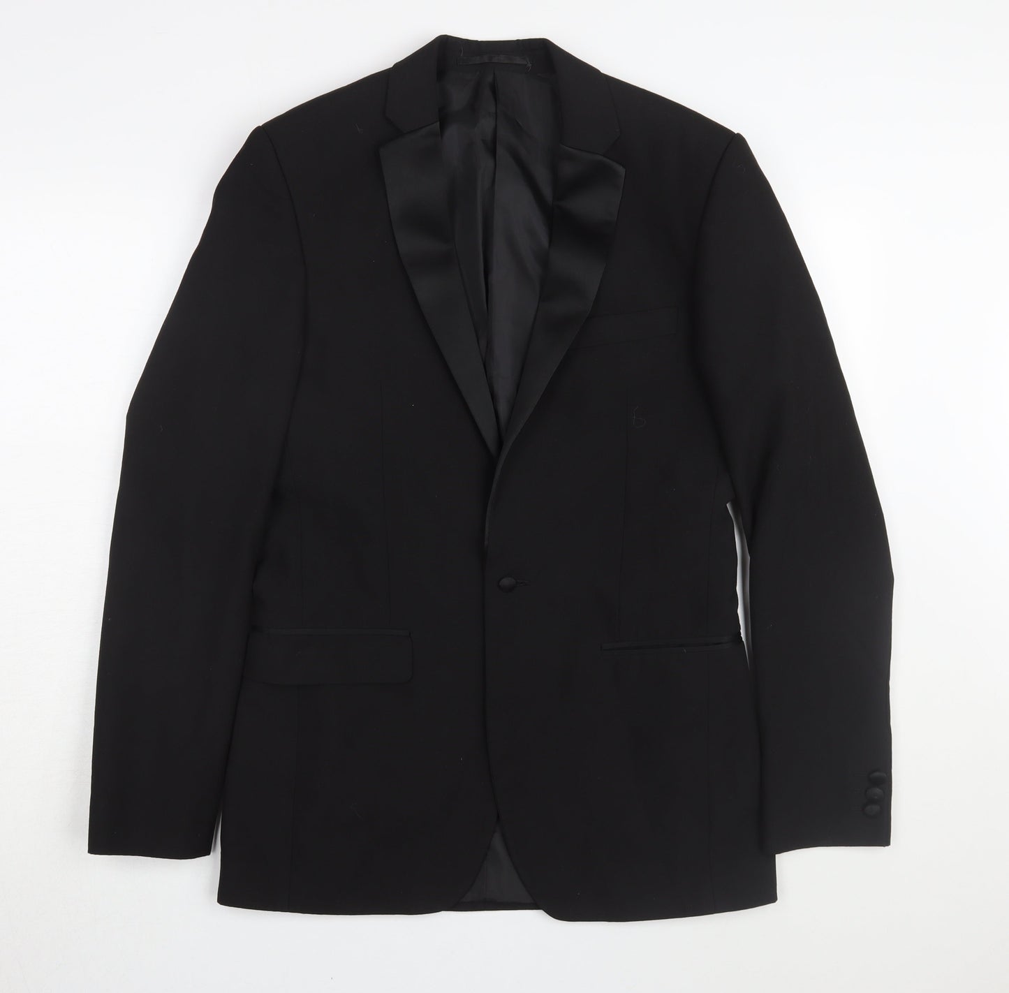 Mens UK Size 36 Occasions Regular Black Suit Tuxedo
