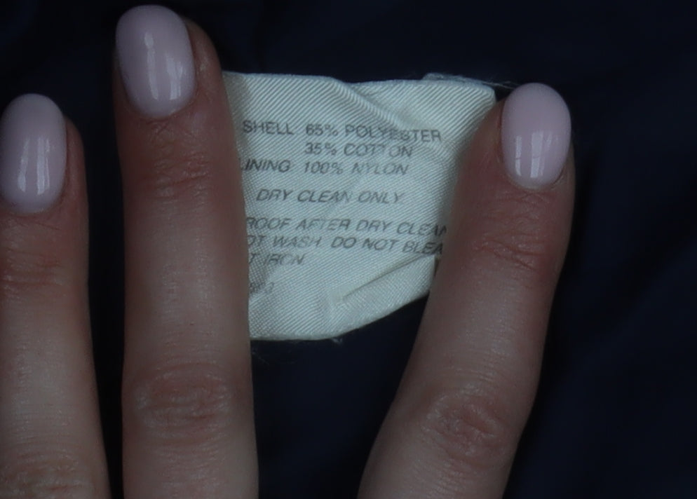 Classic Woman Women's Blue Trench Coat Size 10