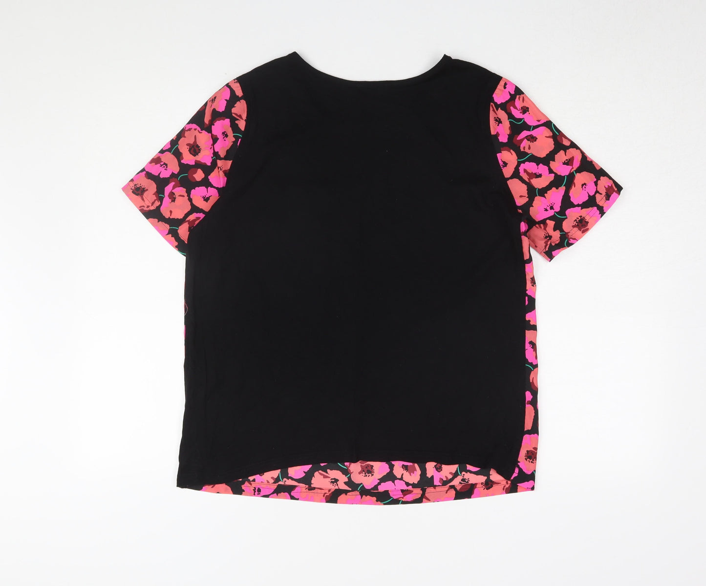 Womens UK Size 12 Warehouse Multicoloured Basic T-Shirt