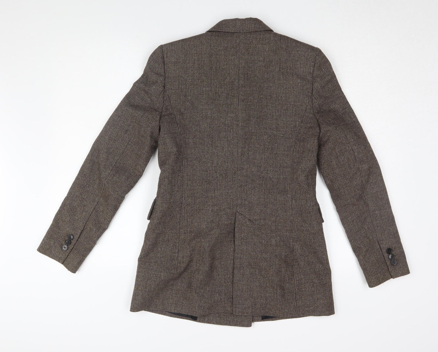 Zara Women's Brown Double-Breasted Blazer XS