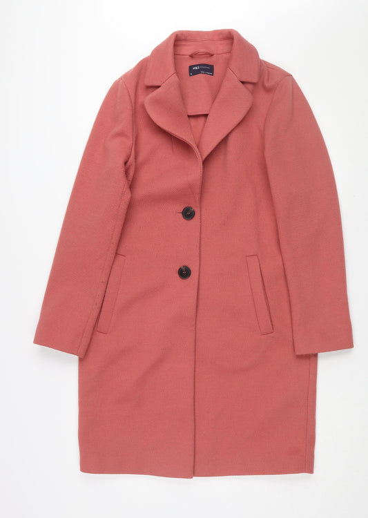Womens UK Size 10 Marks and Spencer Red Overcoat