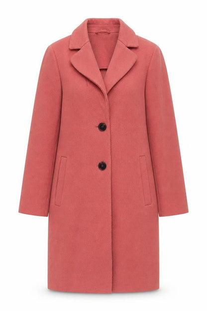 Marks & Spencer Women's Red Mid-Length Coat - Size 10