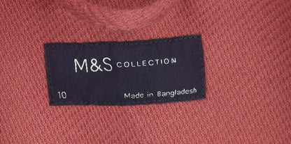 Womens UK Size 10 Marks and Spencer Red Overcoat