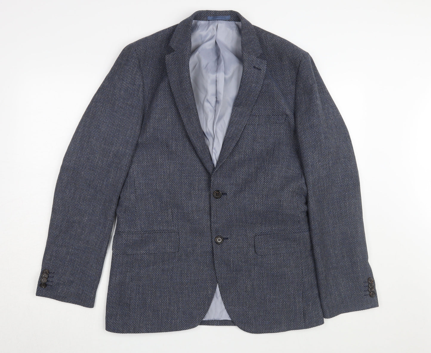 Mens UK Size 38 Marks and Spencer Regular Blue Suit Jacket