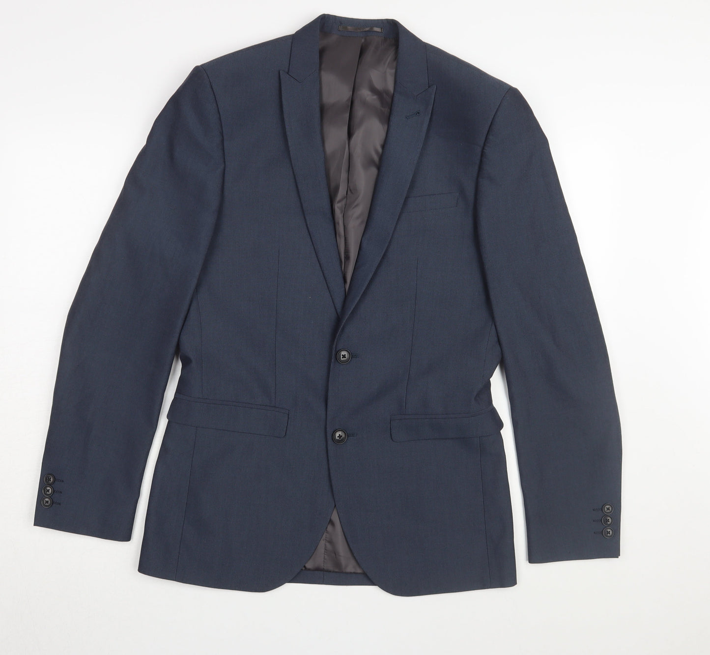 Mens UK Size 36 NEXT Regular Blue Suit 2 Piece