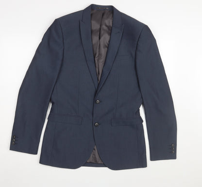 Mens UK Size 36 NEXT Regular Blue Suit 2 Piece