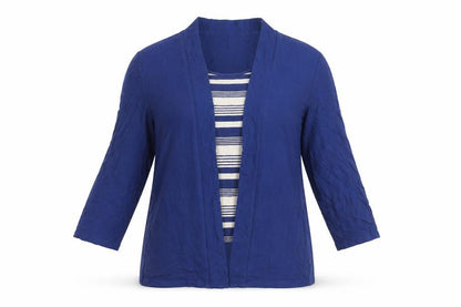 Womens UK Size 12 Eastex Blue Kimono Blouse