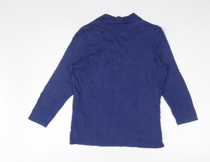 Womens UK Size 12 Eastex Blue Kimono Blouse