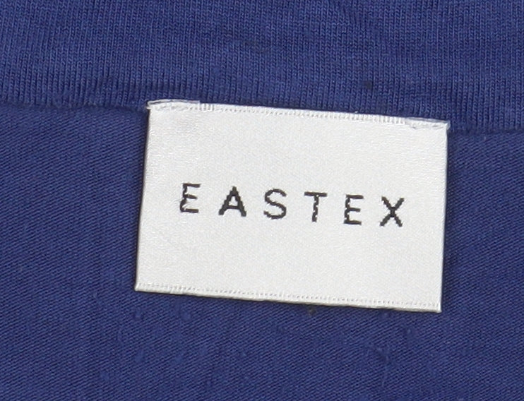 Womens UK Size 12 Eastex Blue Kimono Blouse