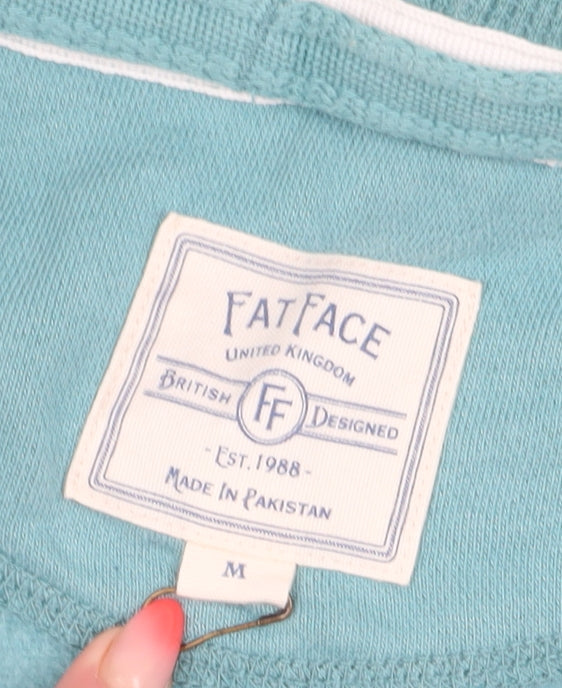 Mens UK Size M FatFace Blue Full Zip Hoodie