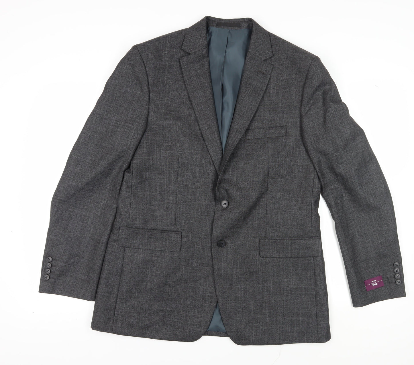 Mens UK Size 42 Moss Esq. Regular Grey Suit Jacket