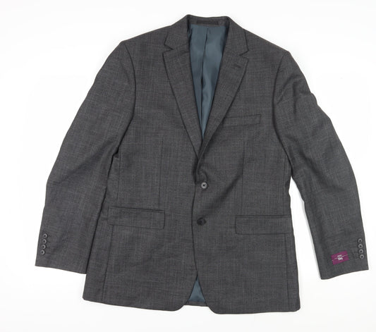 Mens UK Size 42 Moss Esq. Regular Grey Suit Jacket