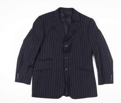 Mens UK Size 42 T.M.Lewin Regular Blue Suit Jacket