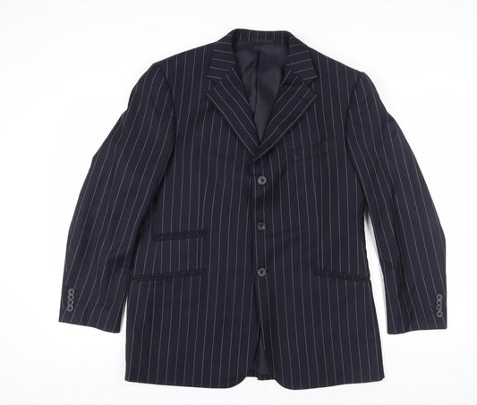 Mens UK Size 42 T.M.Lewin Regular Blue Suit Jacket