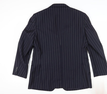 Mens UK Size 42 T.M.Lewin Regular Blue Suit Jacket