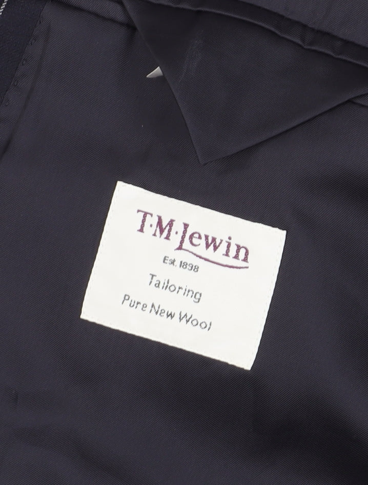 Mens UK Size 42 T.M.Lewin Regular Blue Suit Jacket