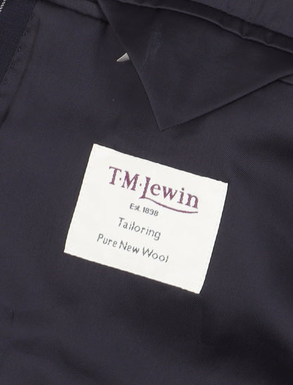 Mens UK Size 42 T.M.Lewin Regular Blue Suit Jacket