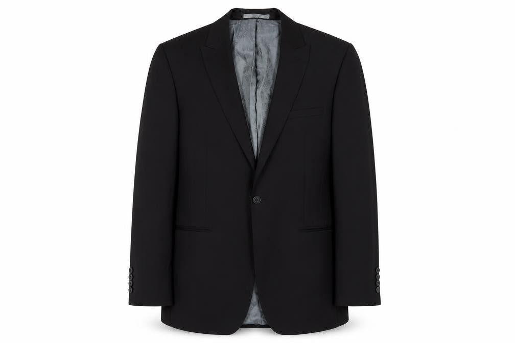 Mens UK Size 40 Red Herring Regular Black Suit Jacket