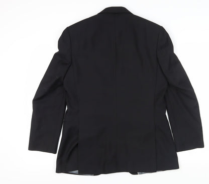 Mens UK Size 40 Red Herring Regular Black Suit Jacket