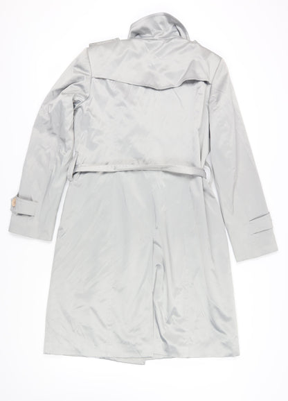 James Lakeland Women's Grey Trench Coat Size 18 Elegant