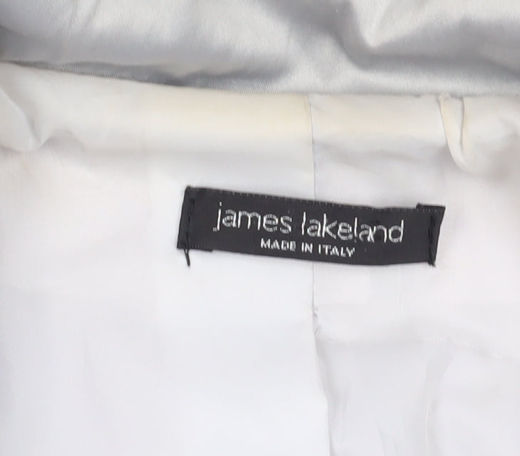 James Lakeland Women's Grey Trench Coat Size 18 Elegant