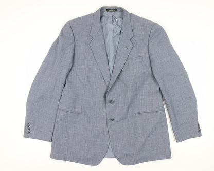 Mens UK Size 44 St Michael Regular Blue Suit Jacket