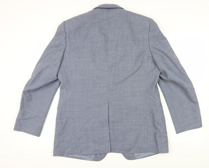 Mens UK Size 44 St Michael Regular Blue Suit Jacket