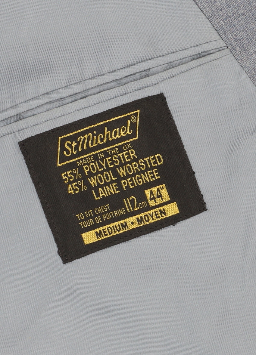 Mens UK Size 44 St Michael Regular Blue Suit Jacket