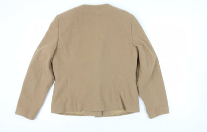 Womens UK Size 14 Gray & Osbourn Beige Basic Jacket