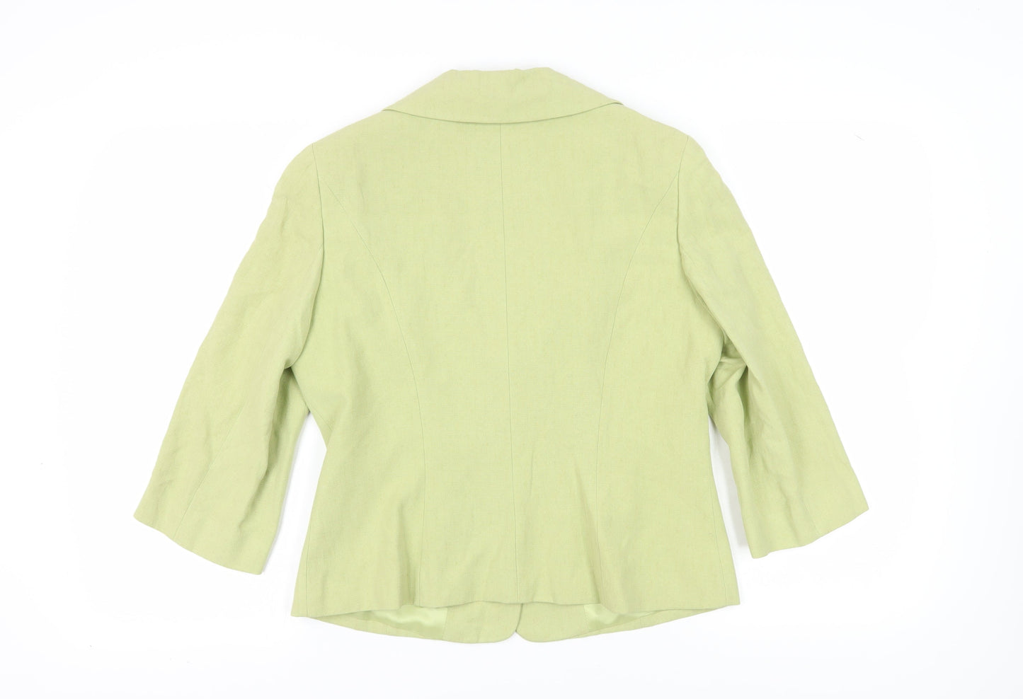 Kaliko Women's Green Blazer, Size 14, Shawl Collar, Lined