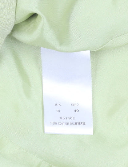 Kaliko Women's Green Blazer, Size 14, Shawl Collar, Lined